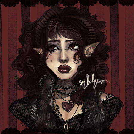 SEMIREALISTIC PORTRAIT: 45$+